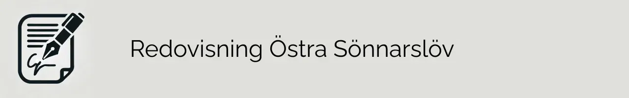 Redovisning Östra Sönnarslöv